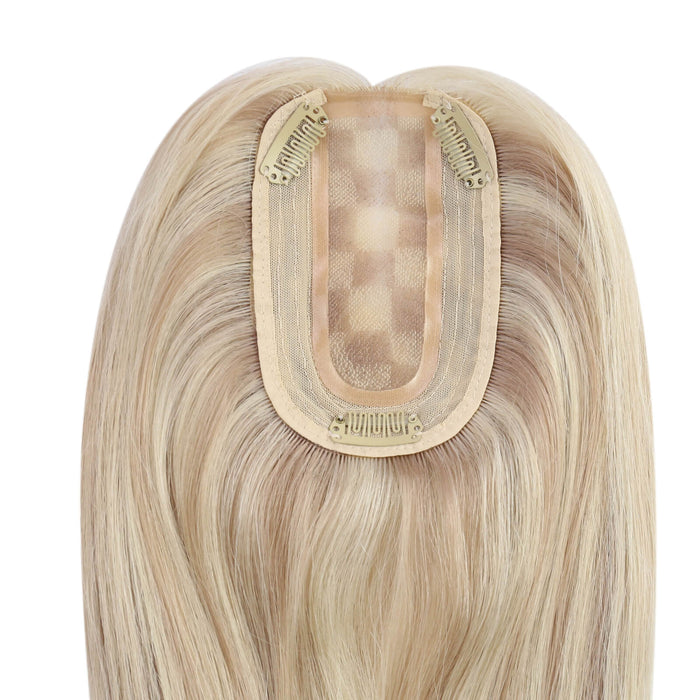 Sunny Hair Topper,Silk hair topper,mono topper hair,Mono Topper,human hair topper,high quality virgin hair extensions,hair topper women,hair topper wig,hair topper silk base,hair topper human hair,hair topper,balayage blonde with brown,blonde hair, light brown hair,Hair Volumizers,Clip-In Hair Volumizers