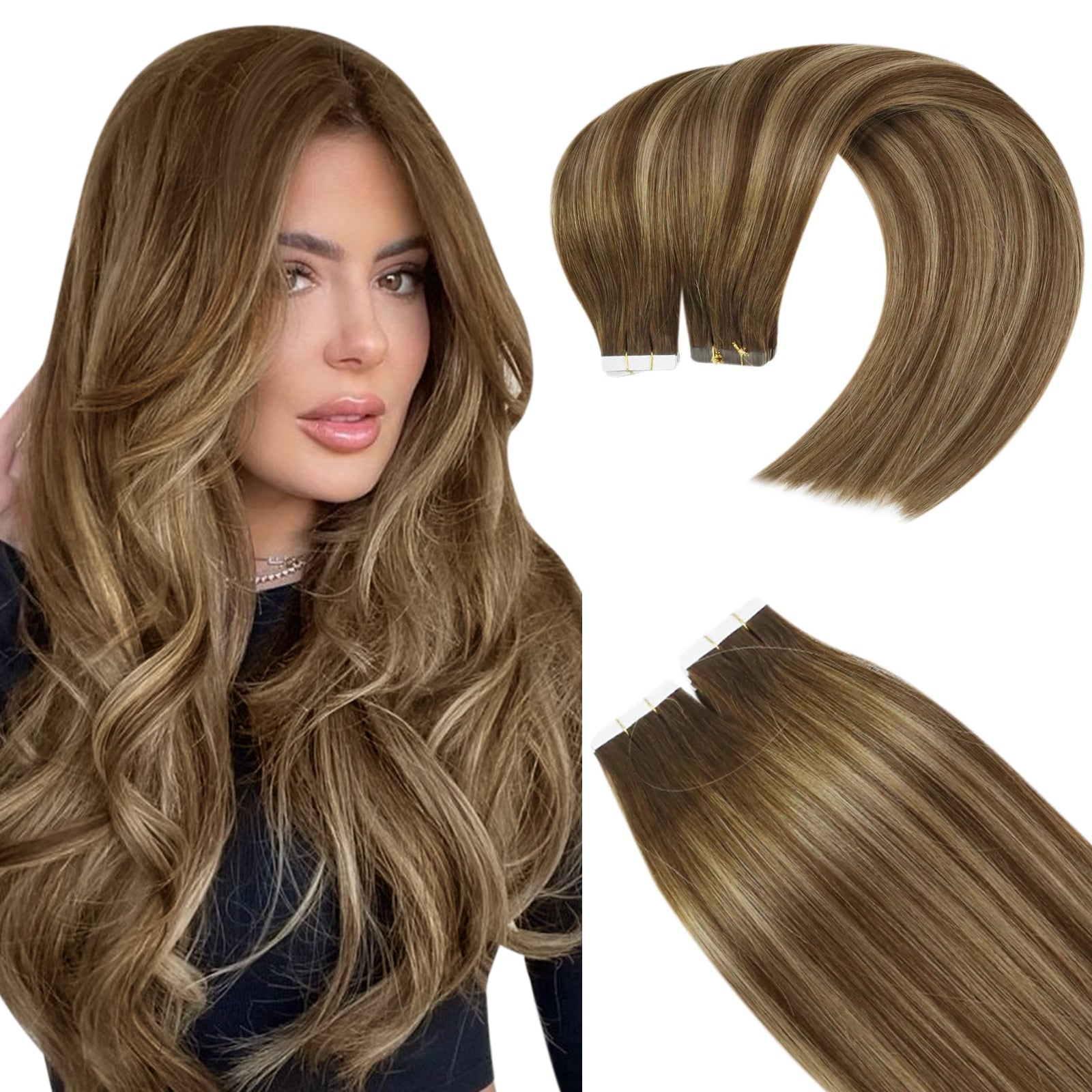 tape in hair extensions,best hair extensions,tape ins,tape in hair extensions,balayage brown hair extensions,tape ins,