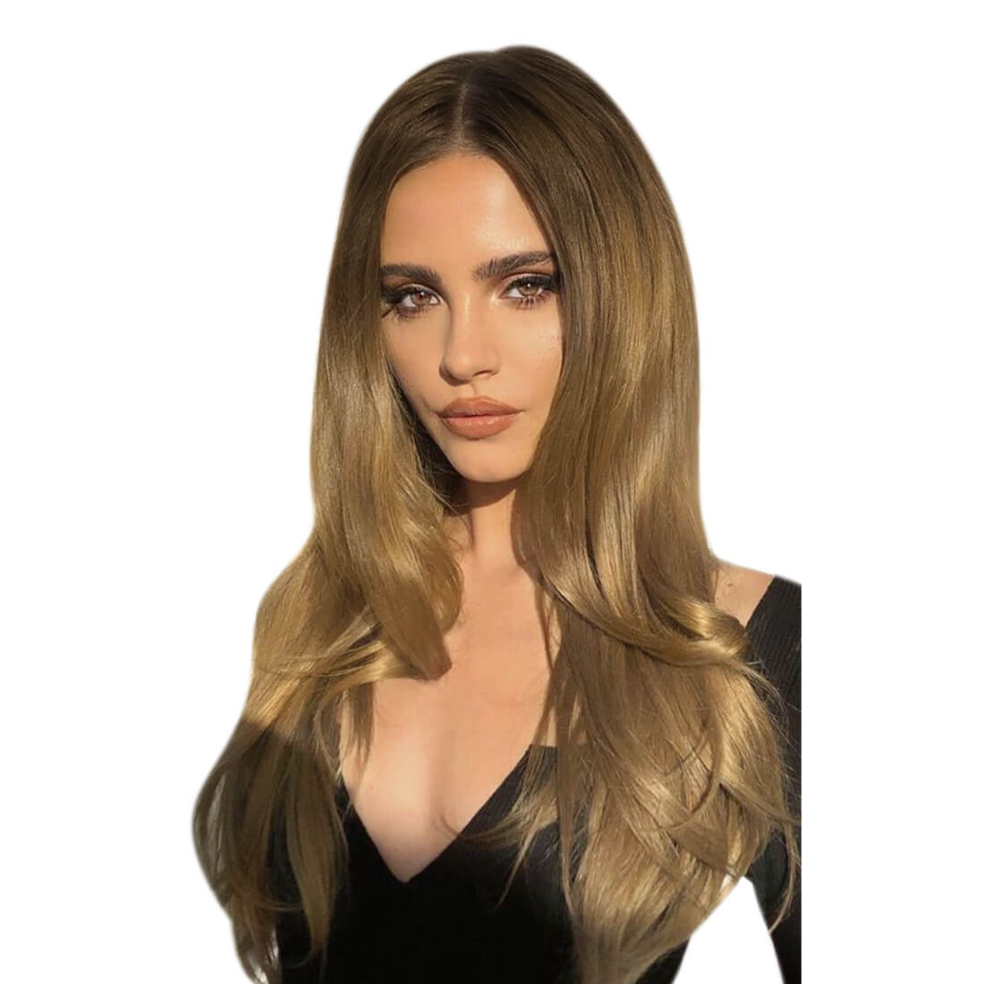 [New]Virgin Tape in Human Hair Extensions Balayage Brown Hair#R3T8