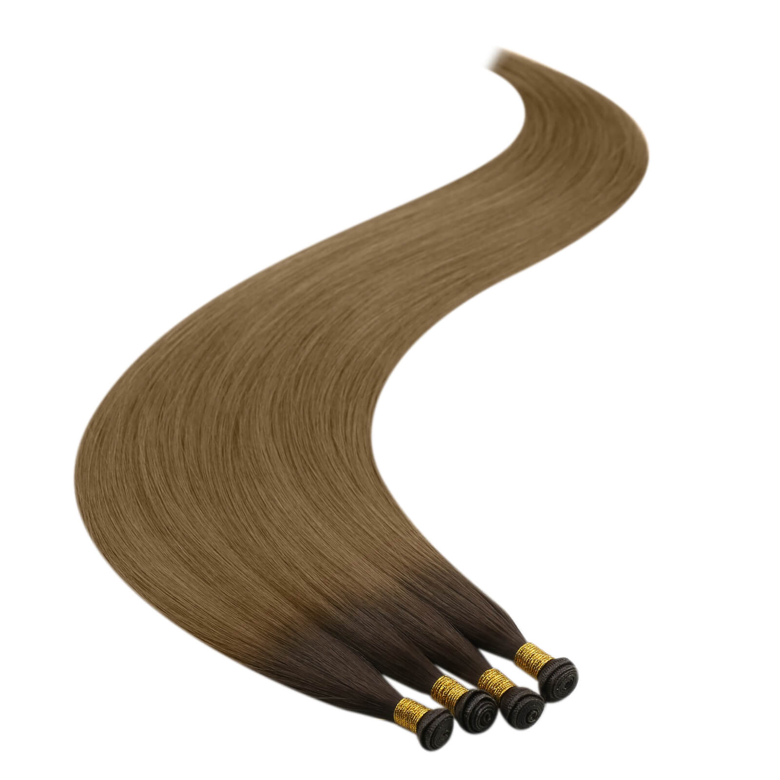 Sunny Hair Genius Weft Extensions Virgin Hair Balayage Brown Hair #R3T8