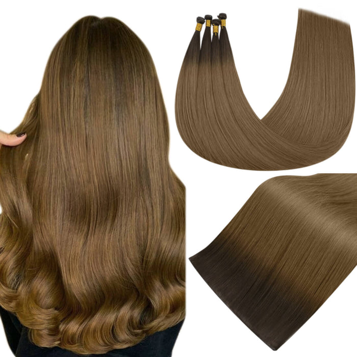 Sunny Hair Genius Weft Extension Virgin Hair Brown R3T8 SunnyHair