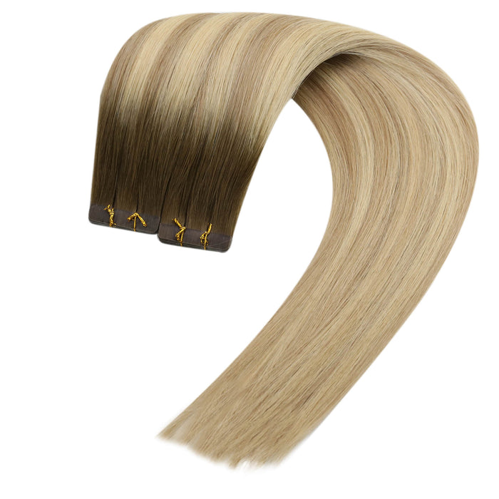 Virgin Hair tape in hair extensions, sunny hair Virgin Hairtape in extensions, hair tape extensions Virgin Hair,