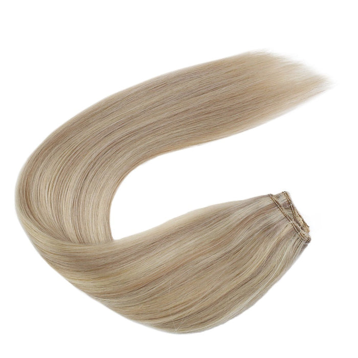 Sunny Hair Invisible Halo Human Hair Extensions Ash Blonde #18/613 ...