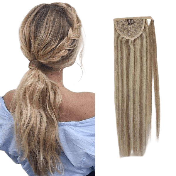 Ponytail Hair Extensions Clip in Ponytail Highlighted Blonde 18/613