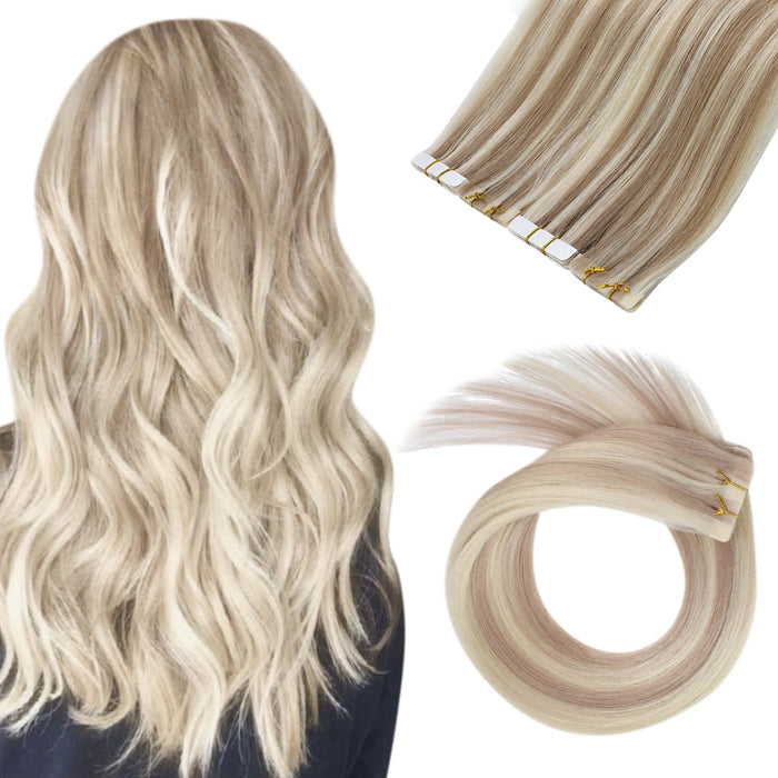 Virgin Invisible Seamless Injected Tape in Hair Extensions Black #1B