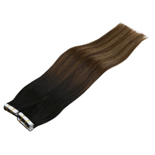 sunny  hair tape in hair extensions blonde highlight tape real human hair blonde brown balayage tape on human hair extensions seamless tape in hair extensions human hair highlight blonde tape in human hair extensions