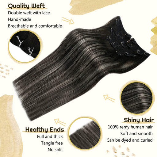 straight clip in hair extension seamless clip in hair extension Clip in hair extensions clip ins comfortable to wear