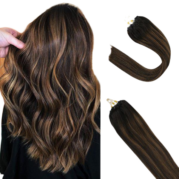 micro link human hair extensions highlights