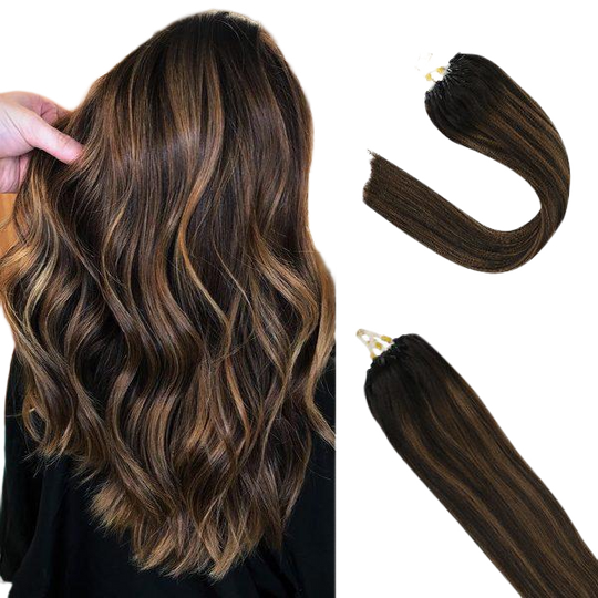 micro link human hair extensions highlights
