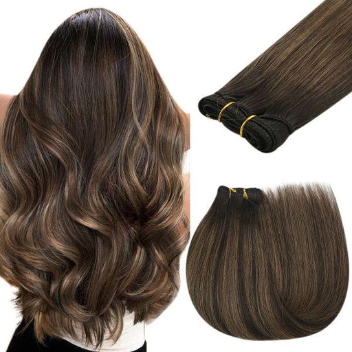 Darkest Brown #2 Micro Ring Beads Remy Human Hair Extensions, 24 / 100g / Brown
