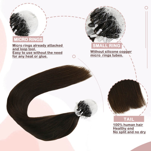microlink hair extensions darkest brown