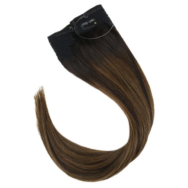 halo invisible wire hair extensions.lip in hair, flip on hair, fishing line hair extensions, weft with invisible fish line, real hair halo for women, invisible crown hair extensions, halo hair extensions clip in