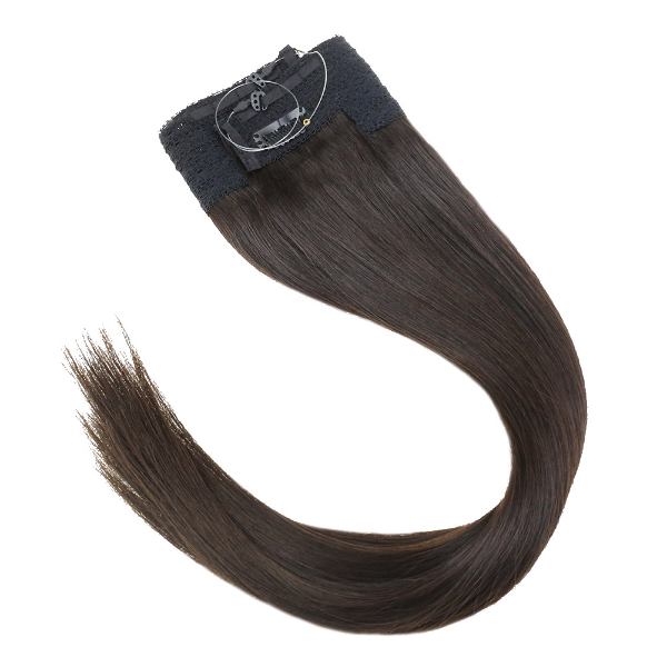halo flip in hair extensions,fishing line hair extensions, weft with invisible fish line, real hair halo for women, invisible crown hair extensions,flip on hair