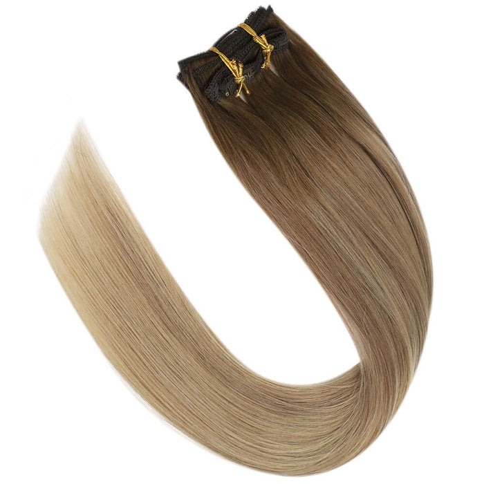 best hair extensions clip-in balayage clip in hair extensions human hair clip ins