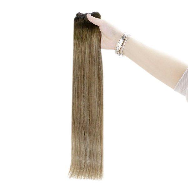 100% human weft hair extensions
