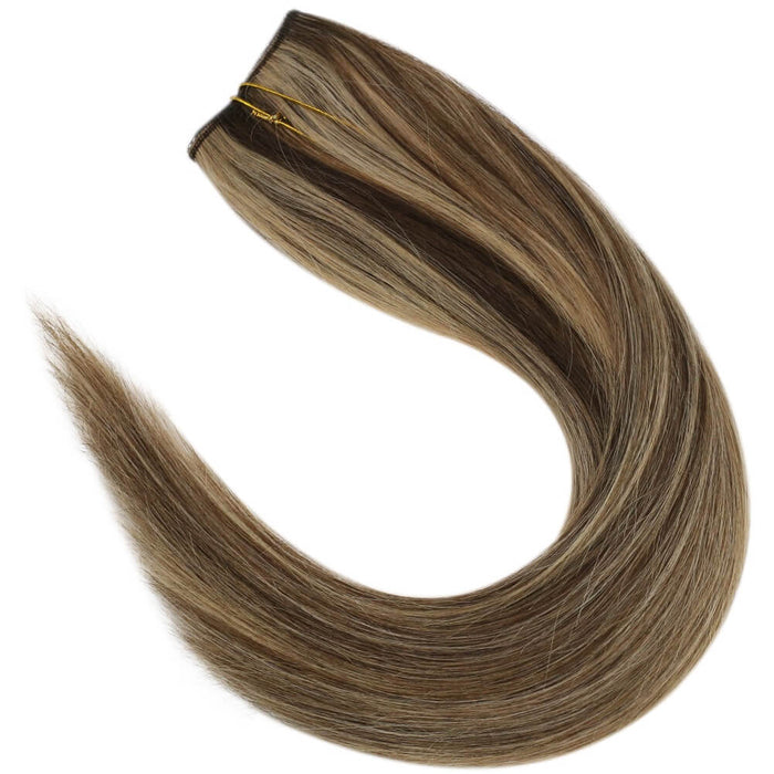 sunny hair halo human hair extensions,invisible wire, best halo hair extensions, blend well with your hair, comfortable, double weft, easy to apply, fish line hair weft one piec