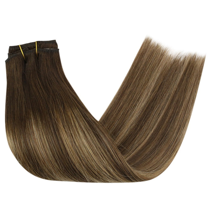 nvisible clips in hair seamless clip in hair extensions double weft human hair clip in extensions weft hair extentions