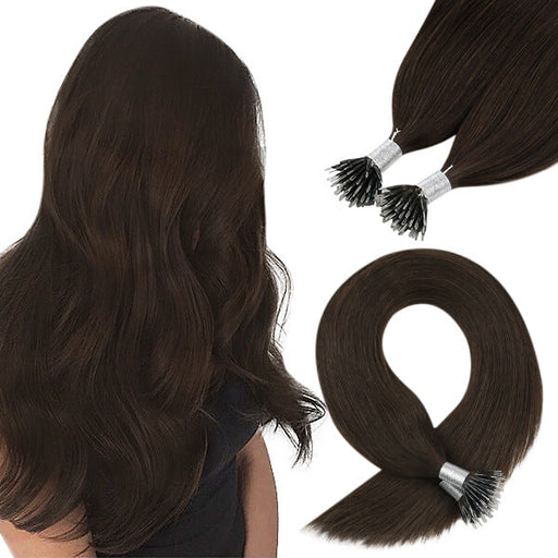 nano ring extensions human hair brown,nano ring hair, nano tip hair extensions, nano bond hair extensions, nano tip bond, nano tip hair supplier, wholesale hair extensions, remy nano ring hair