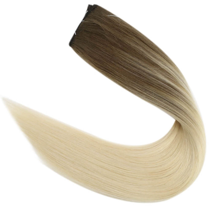 halo hair extensins,remy human hair extensions, halo hair extensions human hair, invisible halo extensions, halos hair extensions, flip in hair, flip on hair, fishing line hair extensions, weft with invisible fish line, 