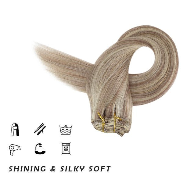 clip in hair extensions invisible clips in hair seamless clip in hair extensions double weft human hair clip in extensions weft hair extentions