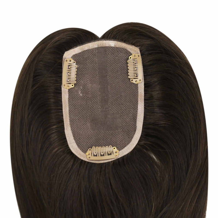 Mono Topper,human hair topper,high-quality remy hair extensions,hair topper women,hair topper,wig,hair topper silk base,hair topper human hair,dark brown hair topper,brown hair topper,natural brown hair topper,dark brown hair topper,Hair Volumizers,Clip-In Hair Volumizers
