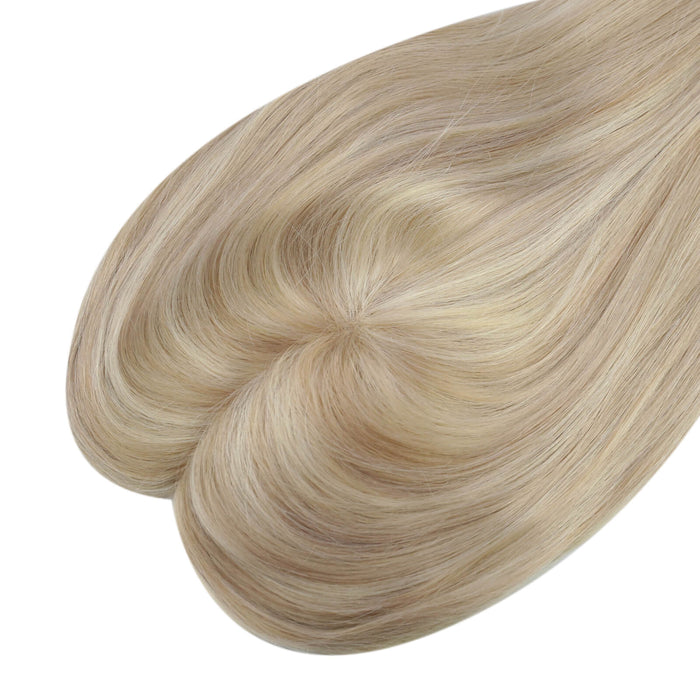 Human Hair Curly Hair Extensions Ash Blond for sale