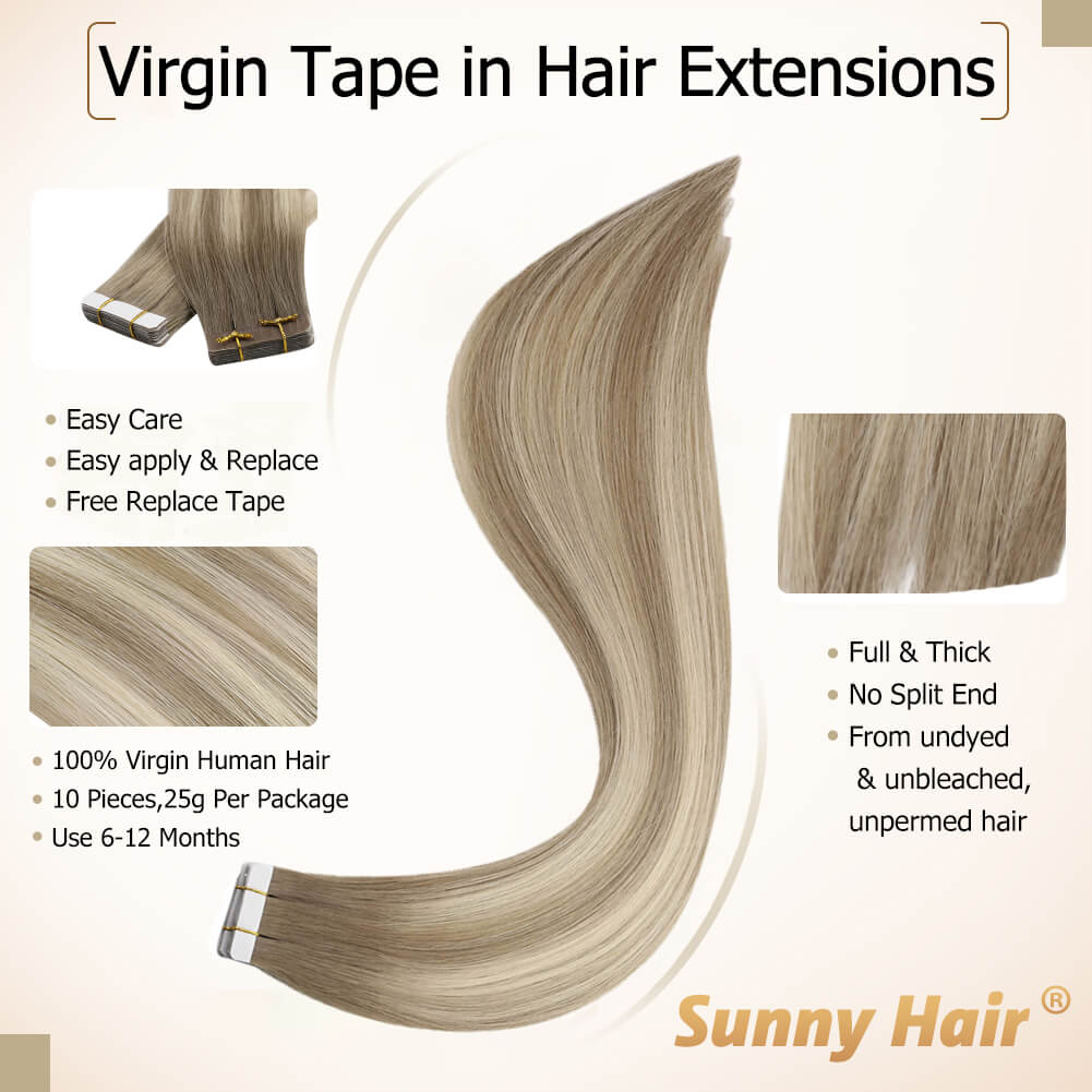 tape in hair extensions 100% human hair extensions tape in,tape hair extensions,real human hair,tape hair,best tape hair extension,sunny hair extensions,
