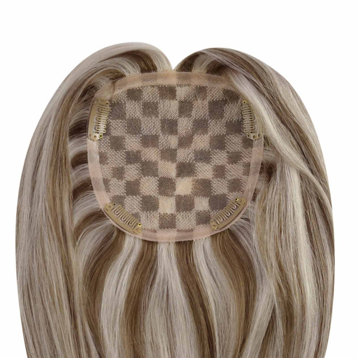 human hair topper,hair topper,hair piece,topper hair piece,seamless silk hair topper hair extension remy hair on sale promotion hair extension 100% human hair extension professional hair brand