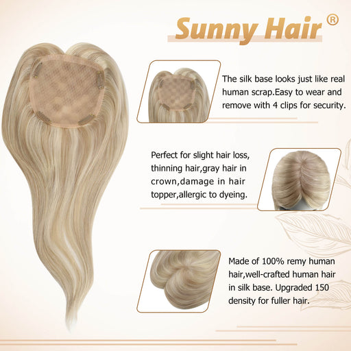 seamless silk hair extension natural hair 100% human hair extension on sale professsionalhair brand Sunny hair topper pieces touppe hair EXTENSION