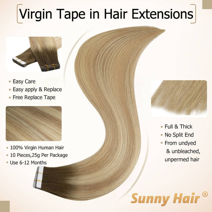 tape in hair extension best sunny tape in hair extensions